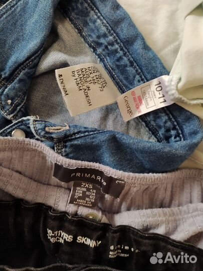 Пакет фирменных вещей для девочки 10-11 лет