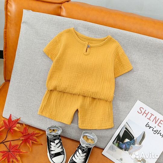 Муслиновый костюм 86,92,98,104