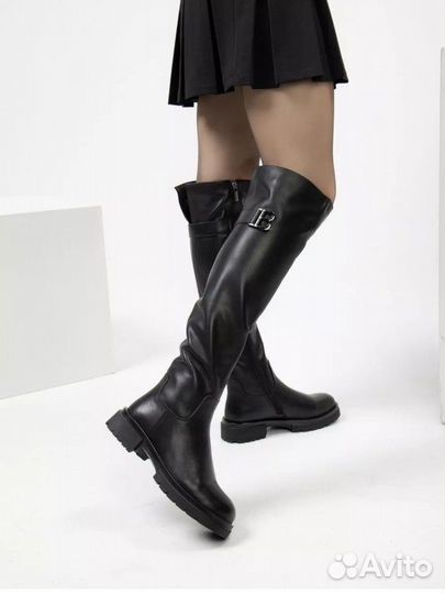 Ботфорты нат.кожа 36,37