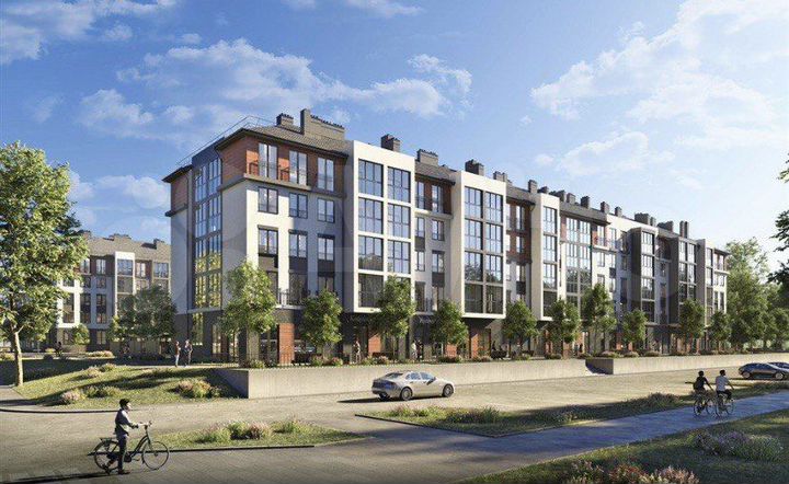 2-к. квартира, 61,8 м², 1/5 эт.