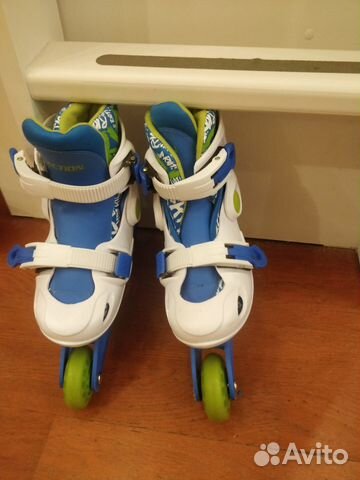Роликовые коньки детские раздвижные 28-32 + защита