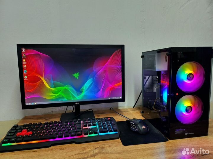 Игровой компьютер Ryzen 7 1700x/16гб/Gtx 1630 4гб