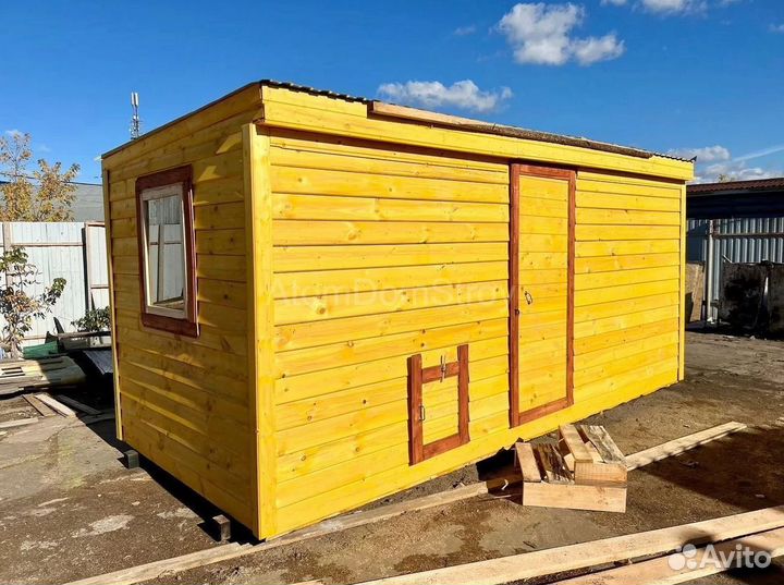 Новые деревянные бытовки