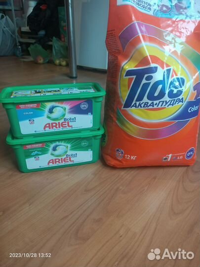 Порошок тайд 12 кг, капсулы