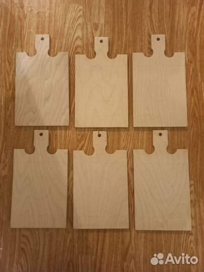 Деревянные заготовки 6 шт для творчества