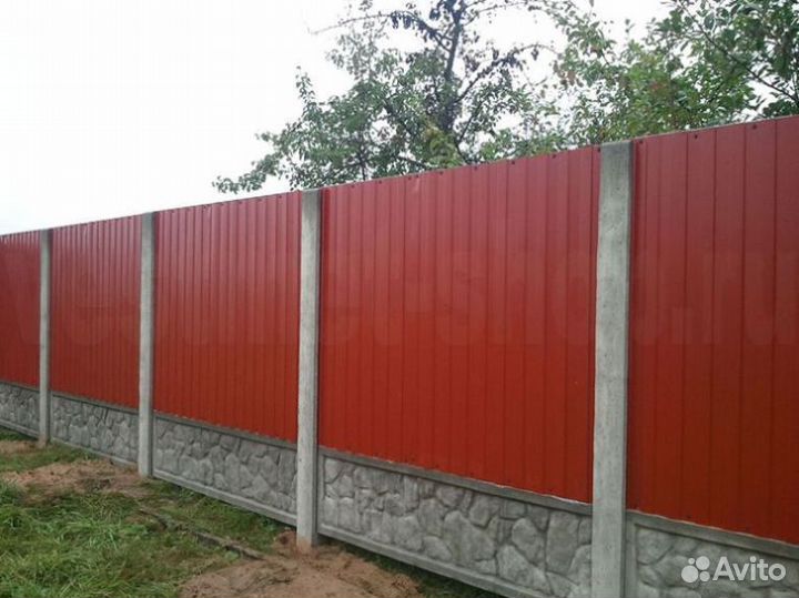 Забор из профнастила Казань