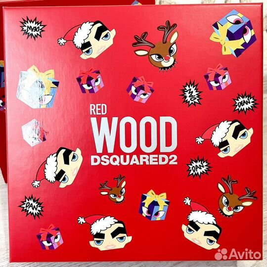Подарочный набор Dsquared2 RED wood с подарком