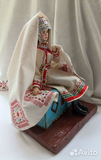 Кукла Чувашская невеста ручная работа 23 см