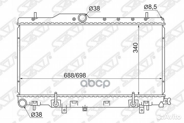 Радиатор Subaru Impreza 00-07 / Legacy 98-03