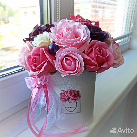 Мыльные розы Букет из мыльных цветов