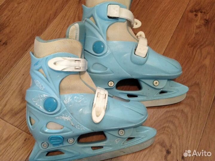 Коньки ледовые детские раздвижные