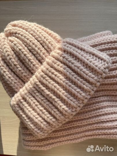 Комплект шапка и снуд женский