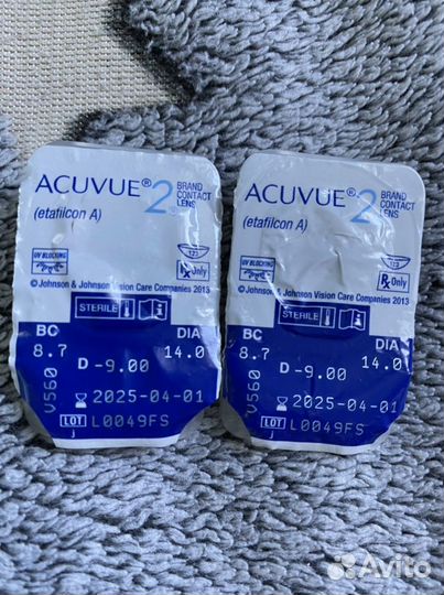 Линзы контактные acuvue