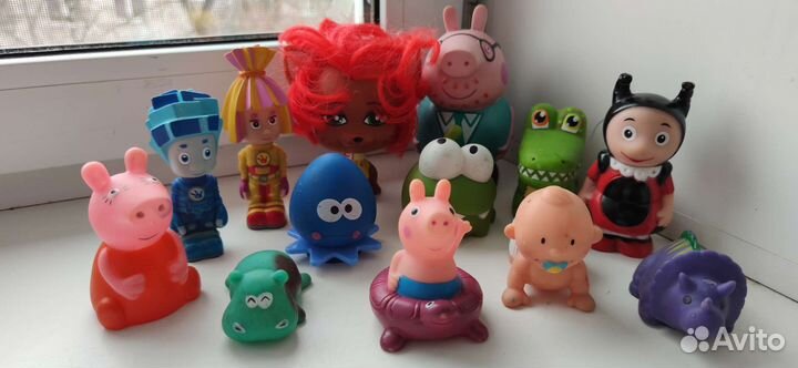 Резиновые игрушки для ванной