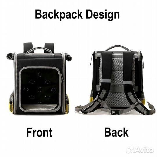 Переноска чемодан-рюкзак для кошек и собак