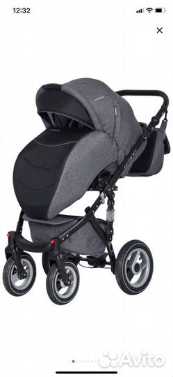 Коляска 3 в 1 rico bruno carbon