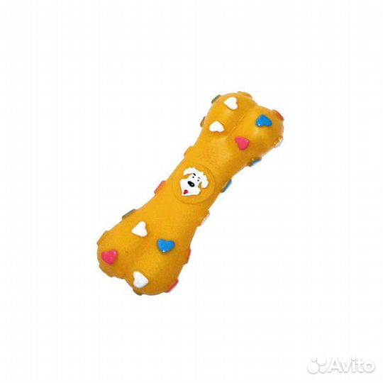 Игрушка Buddy винил Кость С сердечками 14 см 2052