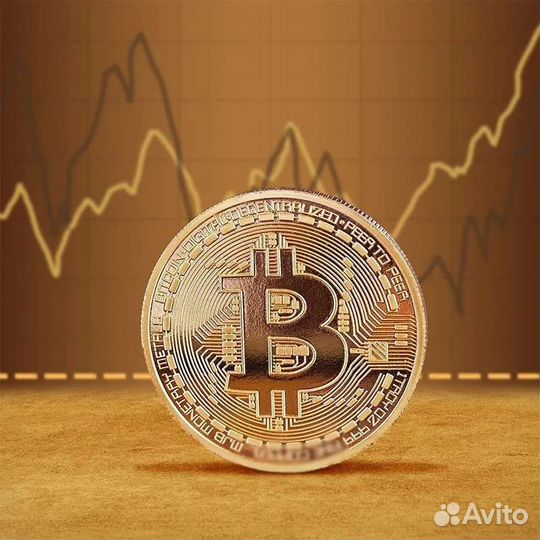 Позолоченная монета 