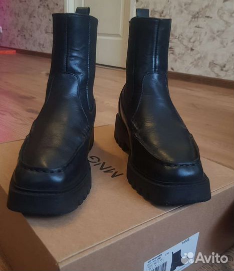 Ботильоны кожаные 40