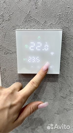 Умный терморегулятор белый черный Алиса WiFi и без