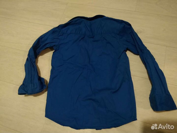 Рубашка синяя