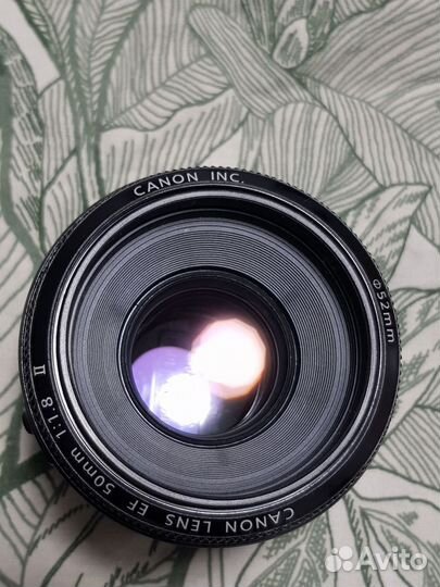 Объектив Canon 50mm 1.8 II