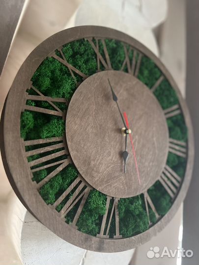 Мох стабилизированный / часы / дерево жизни