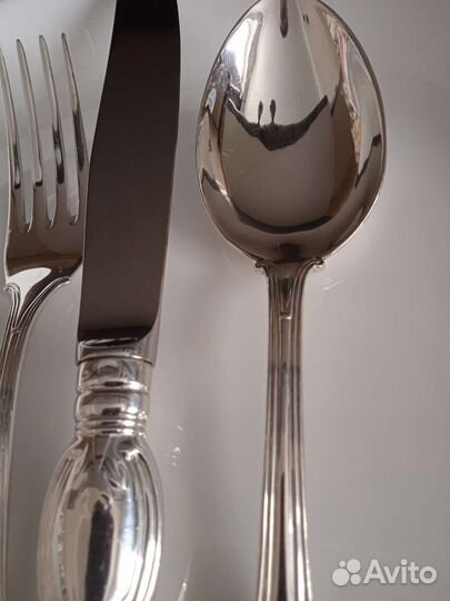 Столовый серебряный комплект 830 проба