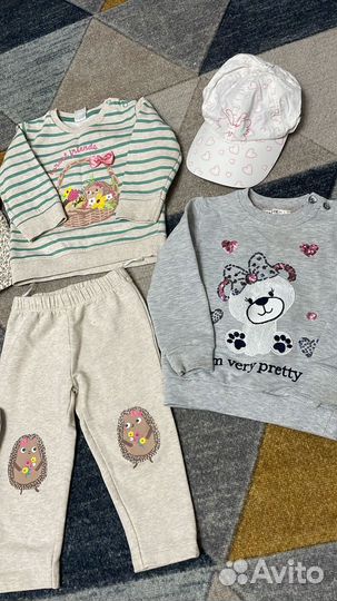 Одежда пакетом на девочку 80(спортивные костюмы)