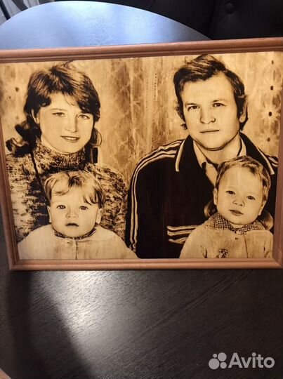 Выжигание портрета по фото