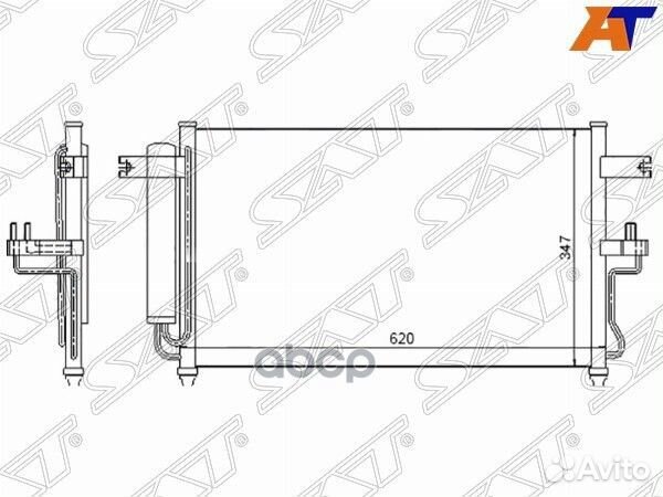 Радиатор кондиционера Hyundai Accent 99-12 / Та