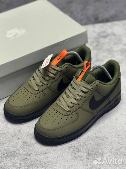 Кроссовки Nike Air Force 1 Medium Olive (Арт.20414)