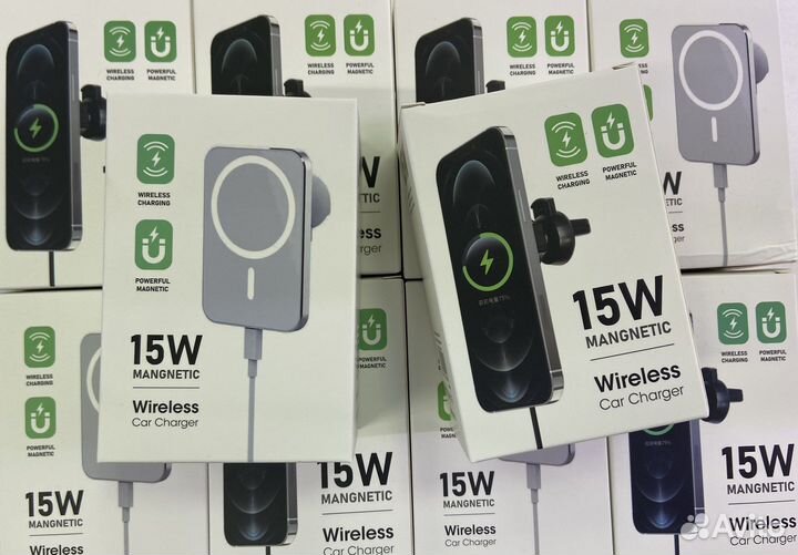 Автомобильный держатель с беспроводной зарядкой