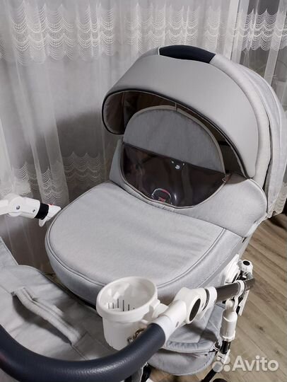 Коляска 2 в 1 Adamex monte carbone