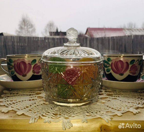 Чпйные пары, сахарница. СССР