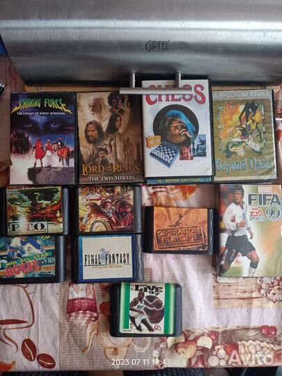 Картриджи для sega из 90х