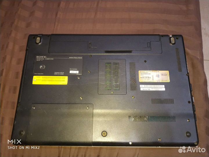 Ноутбук Sony Vaio на запчасти