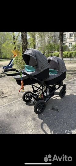 Коляска для двойни 2 в 1