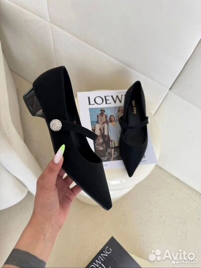 Мюли денские натральная замша