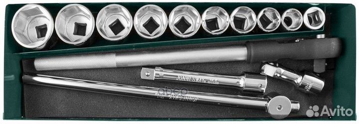 S04H6315SA набор головок торцевых 3/4''DR, 22