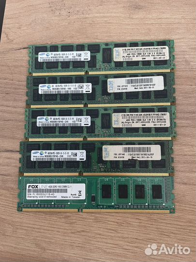 Оперативная память ddr3 4 gb samsung