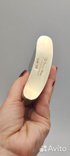 Фляга винтажная 120 ml олово серебрение Англия, Н1