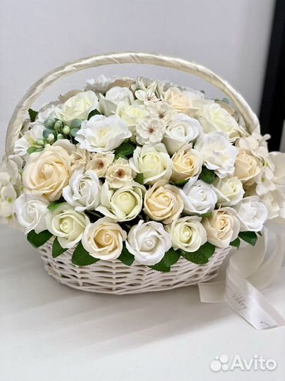 Мыльные розы в гигантских упаковках