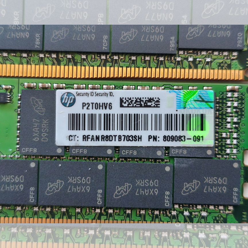 [809083-091] 32 Gb 2400 Mhz Rdimm Hpe Склад 6 Шт