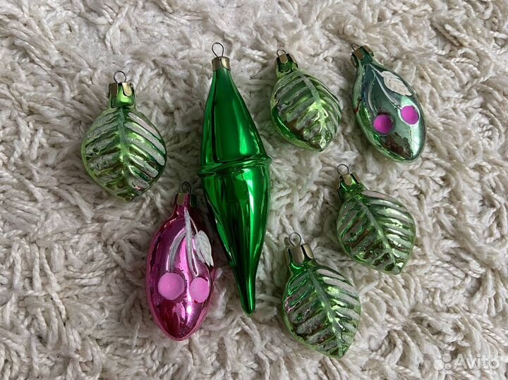 Советские елочные игрушки набор
