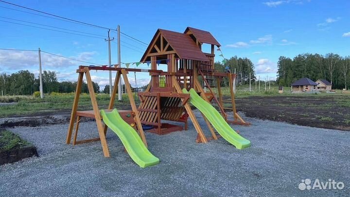 Детская площадка скалодром горка Савушка Люкс 11