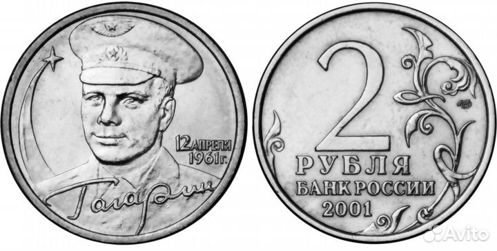 1-2 рубля-2001