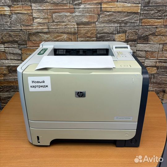 Принтер HP LaserJet P2055DN + Новый картридж