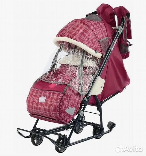 Детские санки коляска ника
