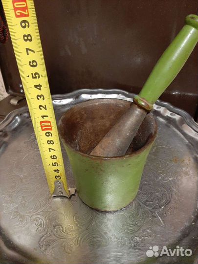 Ступка с пестиком чугунная